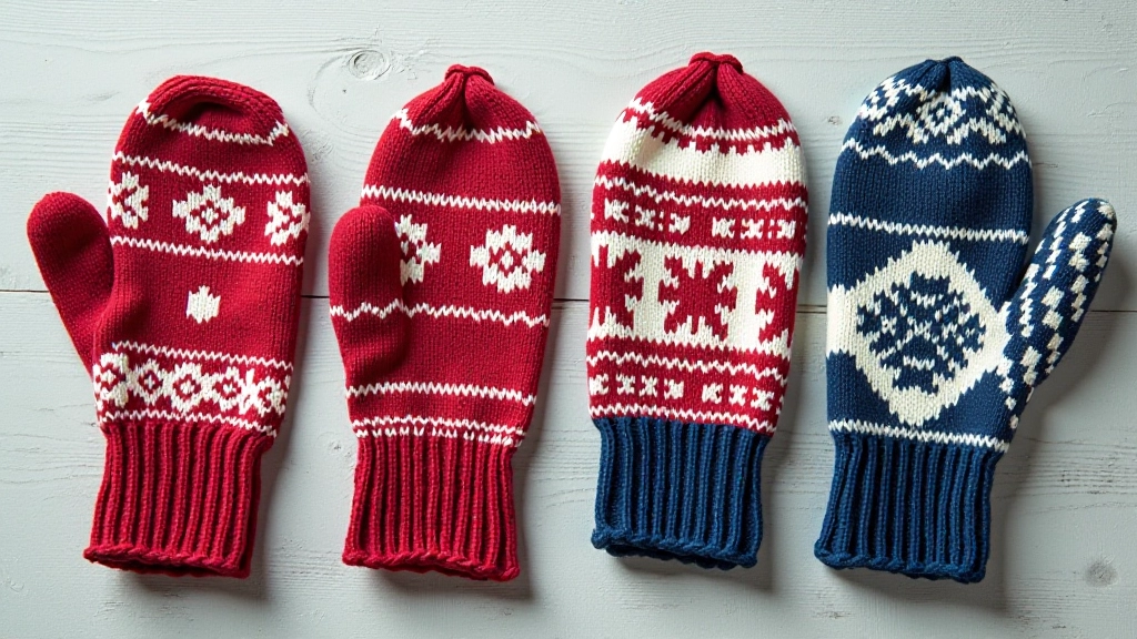 Laid out collection of Latvian mittens from different regions showing distinct pattern variations and color combinations