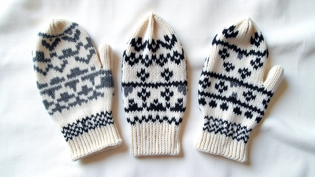 Traditional Latvian mitten patterns laid out